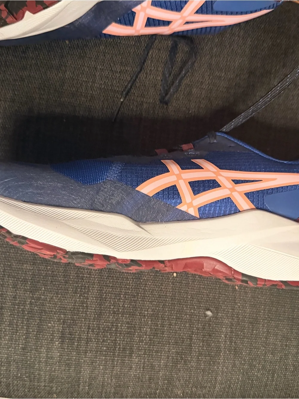ASICS womens Blue Athletic Running Shoes